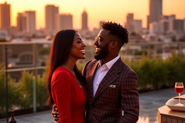 Couple in Johannesburg photoshoot
