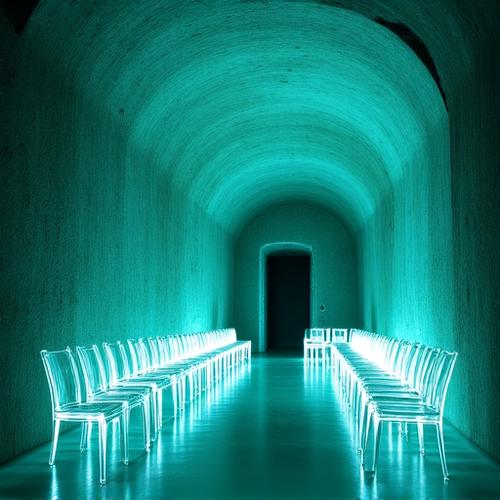 A dramatic private ceremony setup in a hidden cavern venue