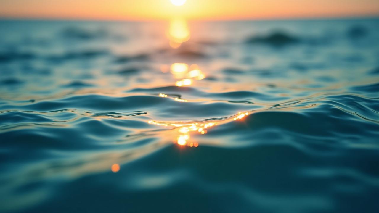 Soft water ripples reflecting luxury event lighting