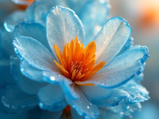 Creative floral arrangement and underwater inspired textures