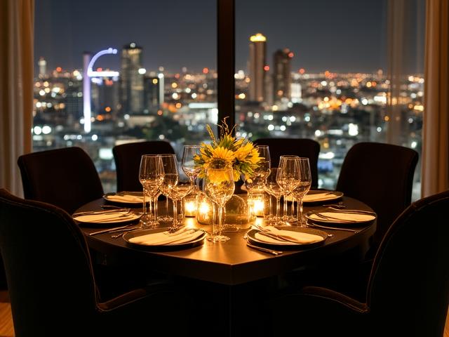 Intimate high-fashion elopement dinner