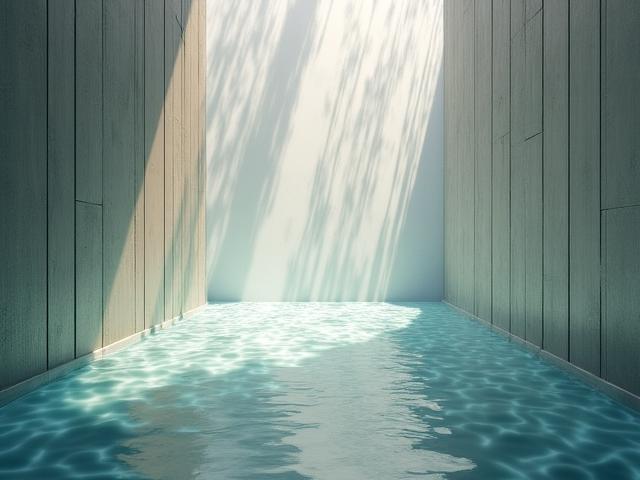 Atmospheric lighting effects mimicking deep sea water ripples